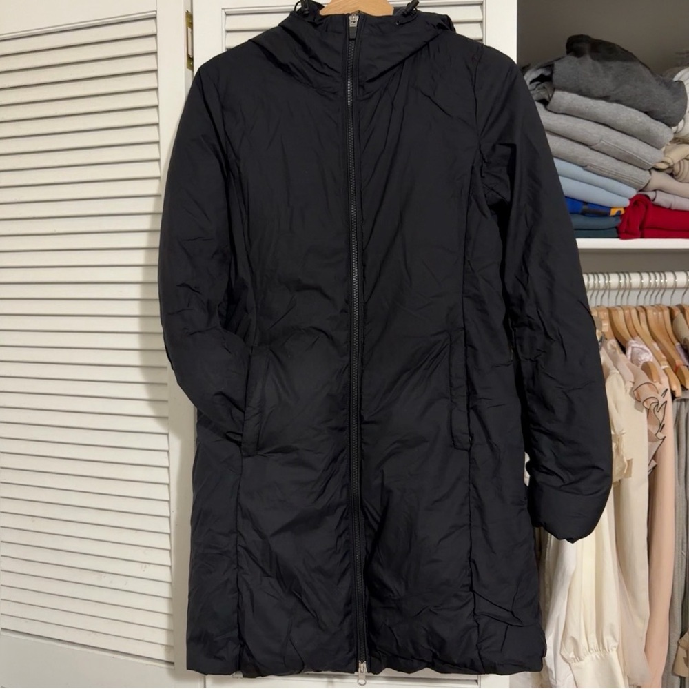 Uniqlo Long Quilted Puffer Coat | Black | S